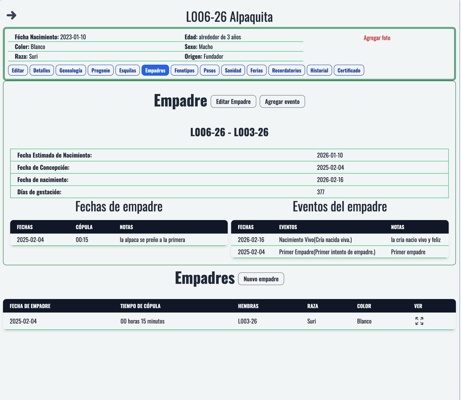 Control de Empadres